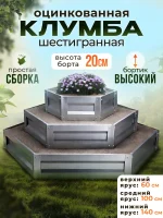 Клумба шестигранная трехярусная — изображение 4