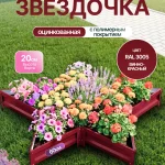 Клумба звездочка